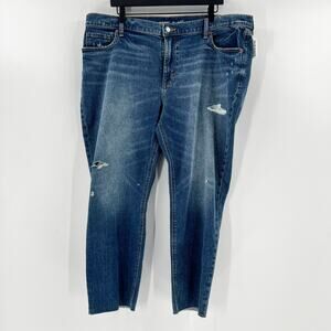 Old Navy NEW W TAGS Mid Rise Denim Boyfriend Jeans 16